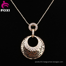 Classical Design 18k Gold Plating CZ Gemtone Pendants